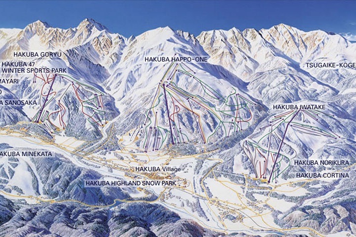 Hakuba Ski Map