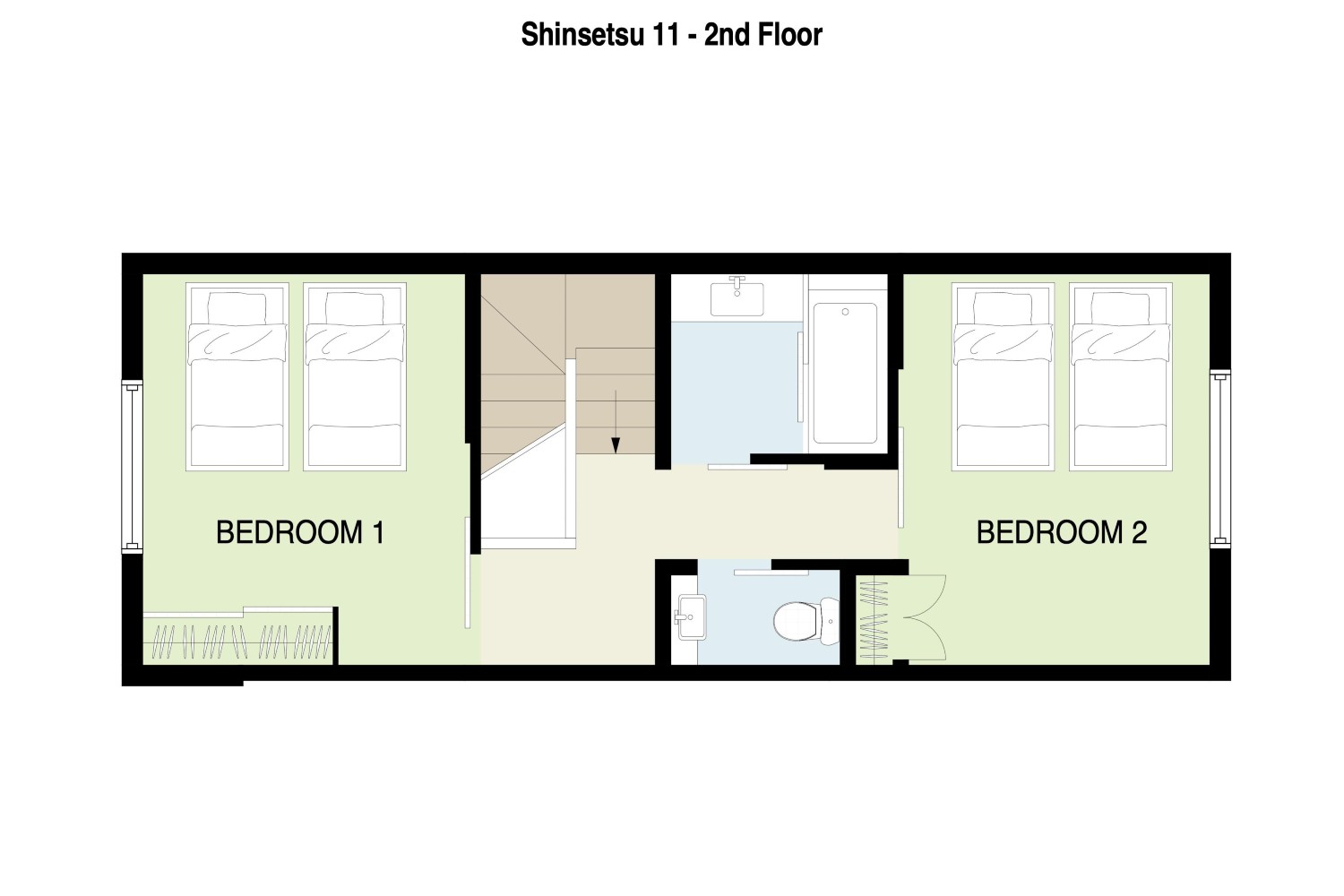 Shinsetsu #11 - 2 Bedroom / 1 Bathroom Apartment image 2