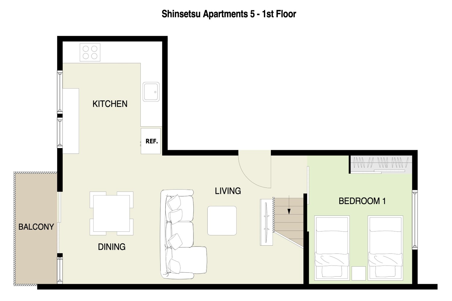 Shinsetsu #5 - 3 Bedroom Apartment image 1