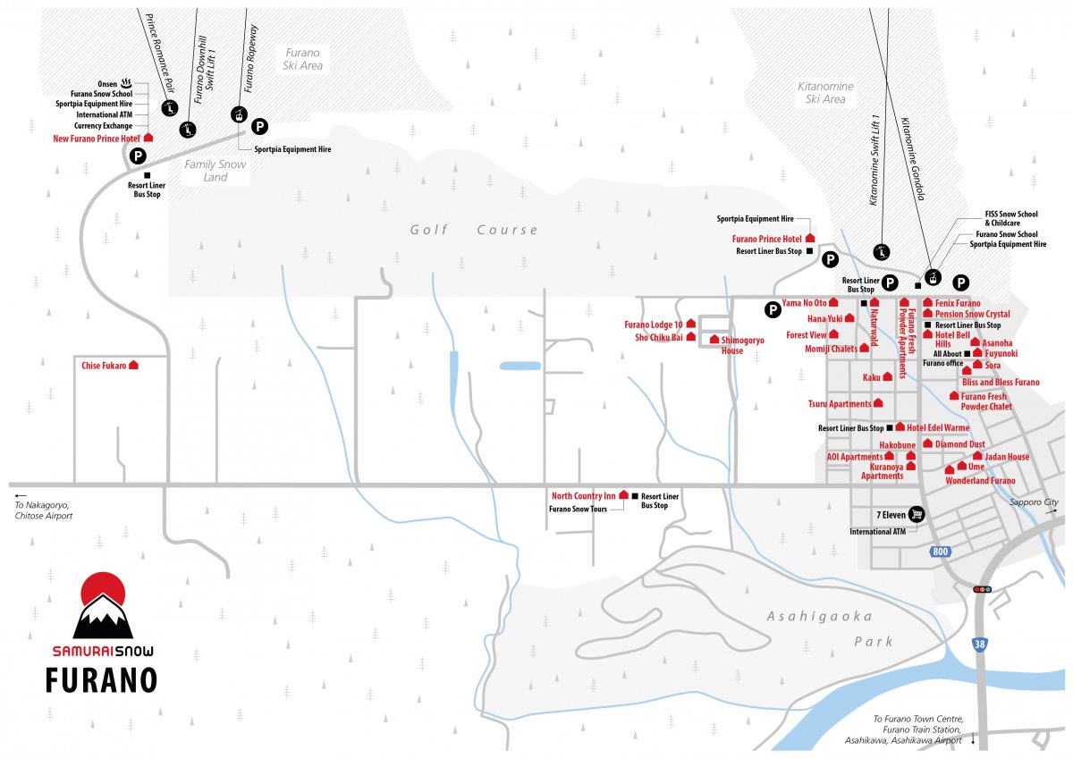 Furano Resort Map