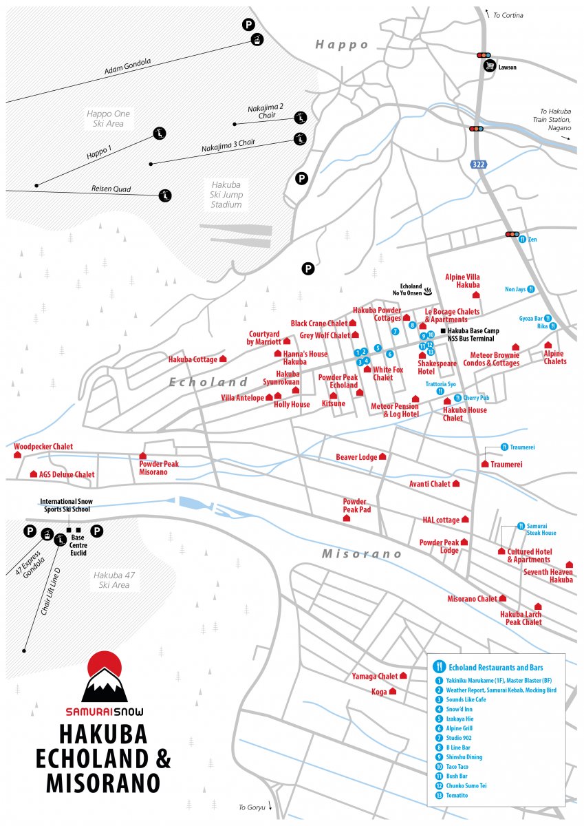 Hakuba Echoland Map