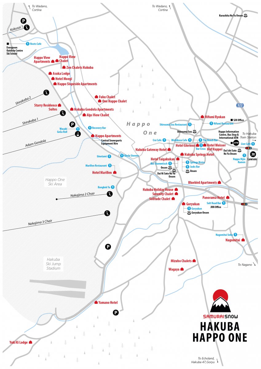 Hakuba Happo One Map