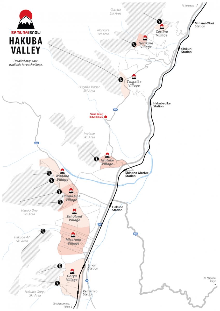 Hakuba Valley Map