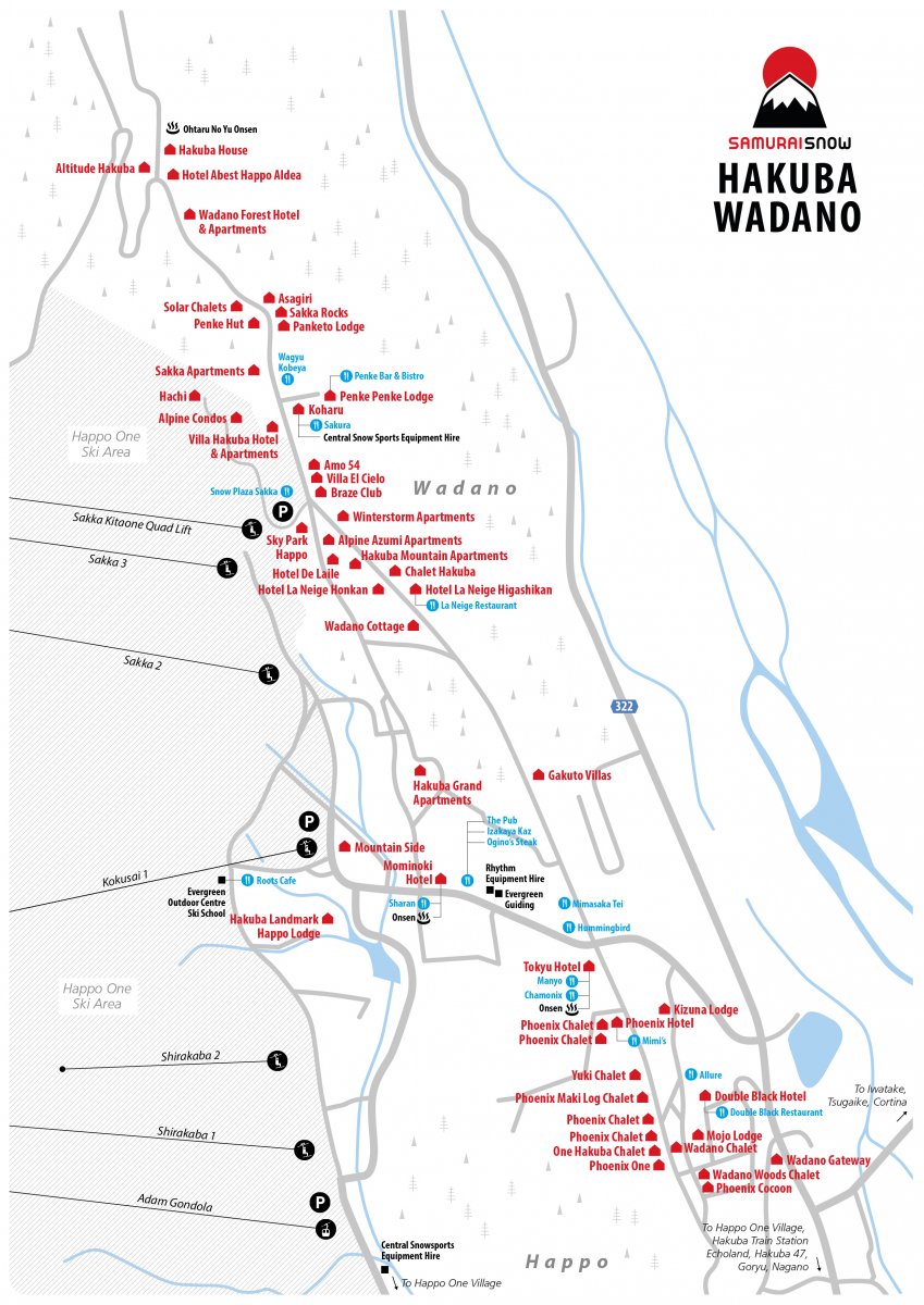 Hakuba Wadano Map
