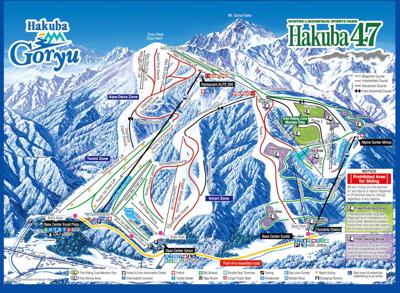 Hakuba Goryu Ski Resort Map