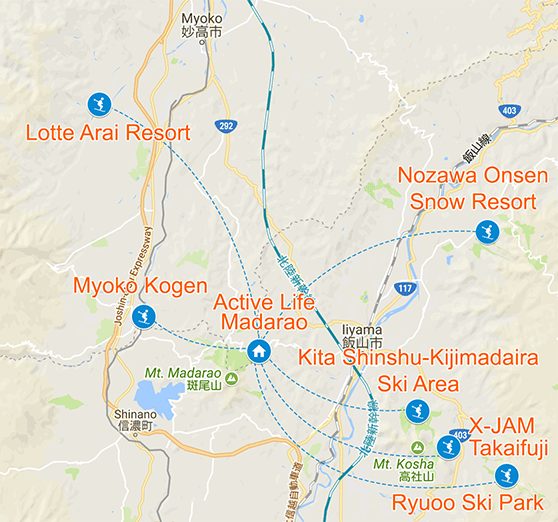 Active Life Shuttle Map