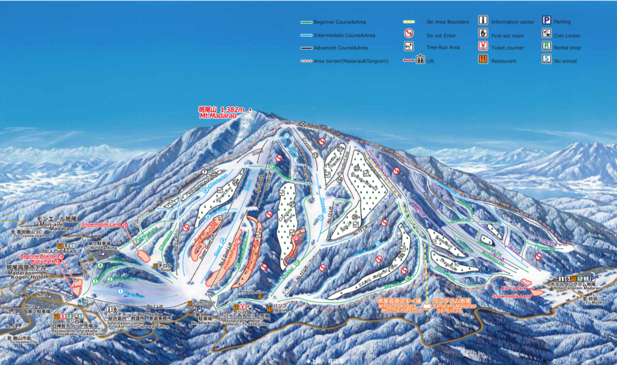 Madarao Trail Map