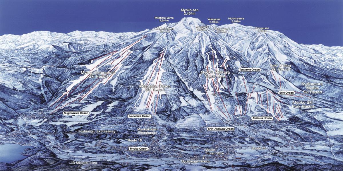 Myoko Kogen Map