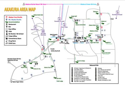 Myoko Akakura Village Map