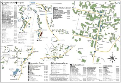 Myoko Restaurants Map