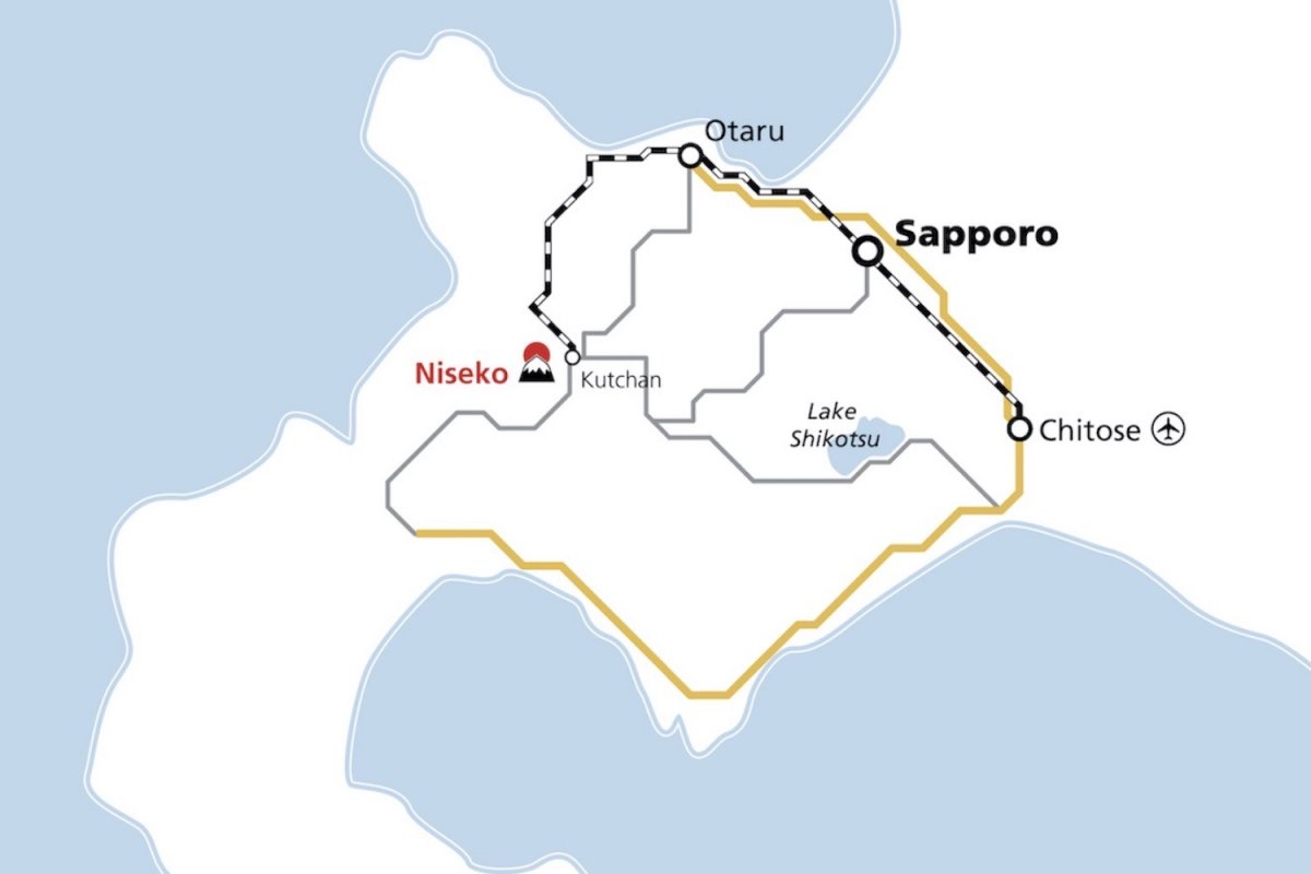 Getting to Niseko Map