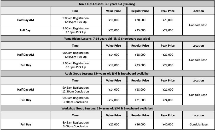 GoSnow Group Lessons
