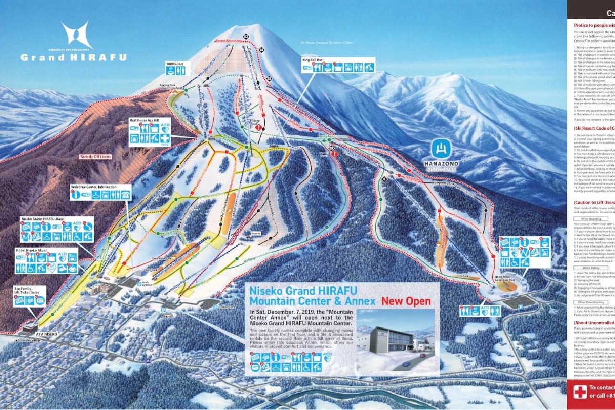 Grand Hirafu Ski Resort Map