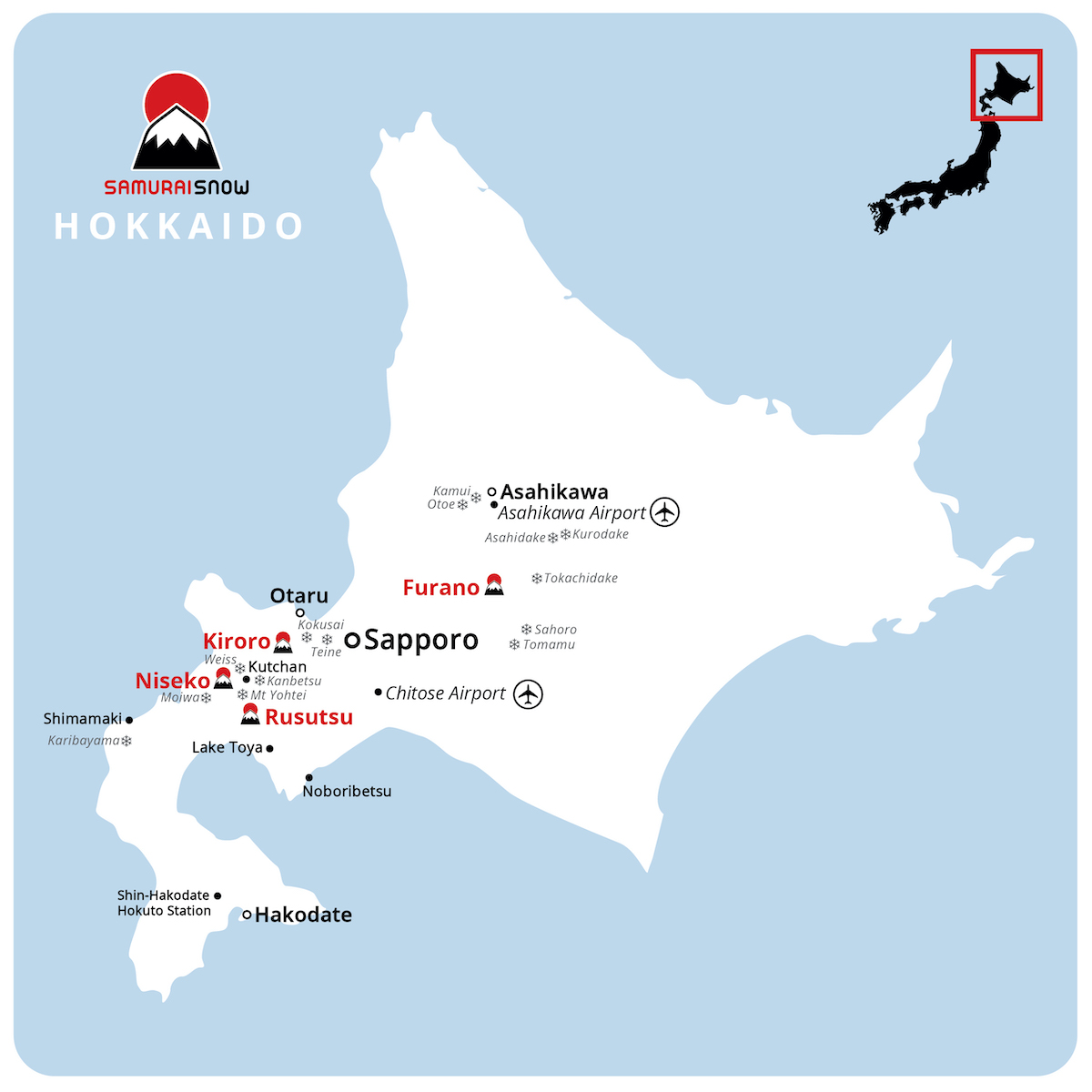 Hokkaido Map