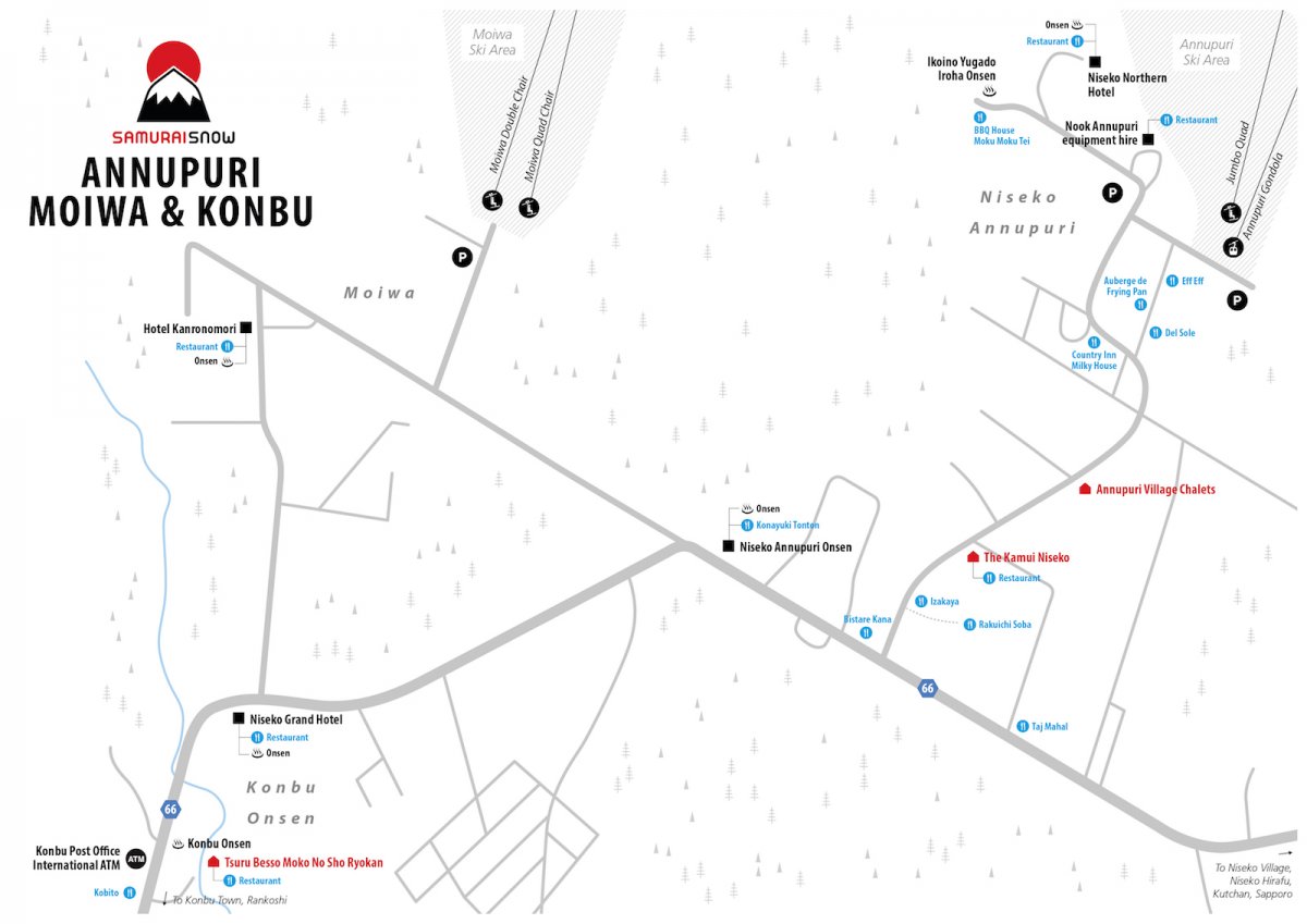 Niseko Annupuri Area Map