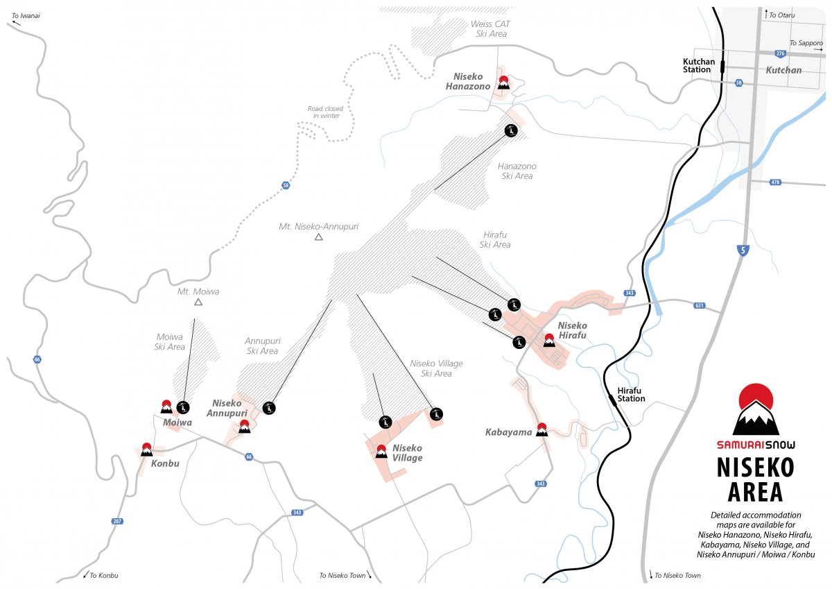 Niseko Area Map