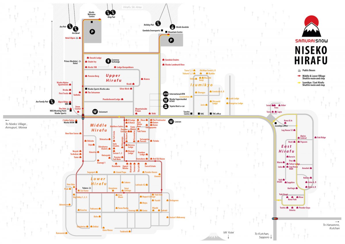 Niseko Hirafu Map