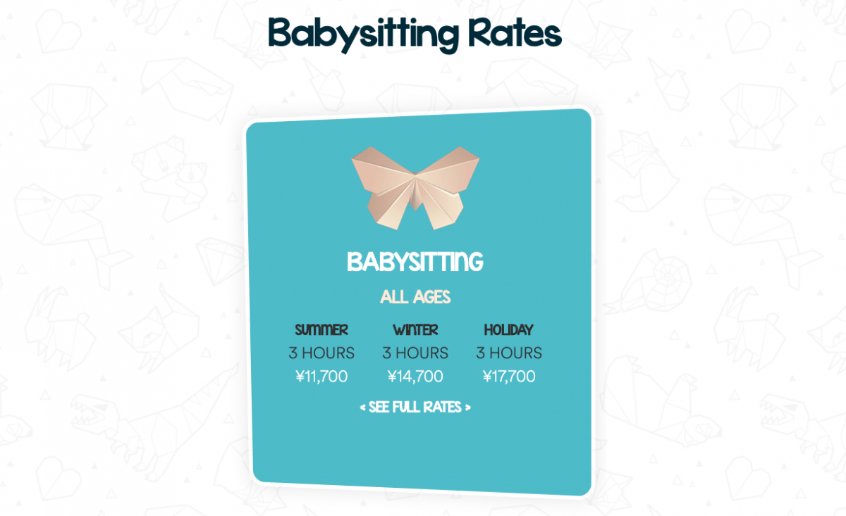 Niseko Kids Club Babysitting Rates