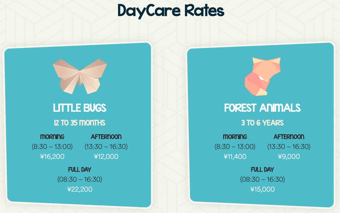 Niseko Kids Club - Day Care Prices
