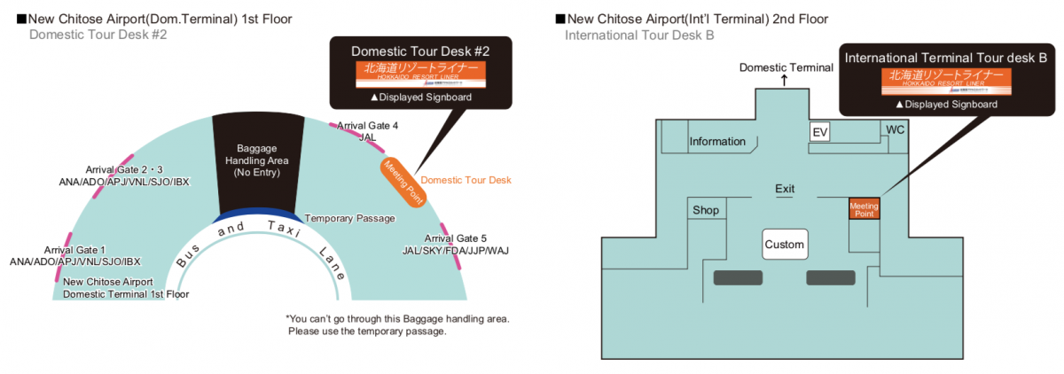 Resort Liner Bus Transfer Timetable