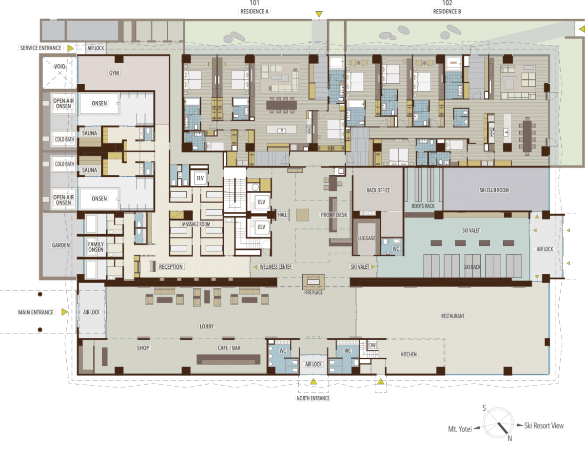 AYA Niseko Building Floorplan