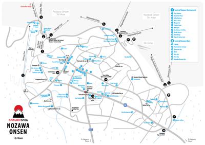 Nozawa Onsen Restaurants Map