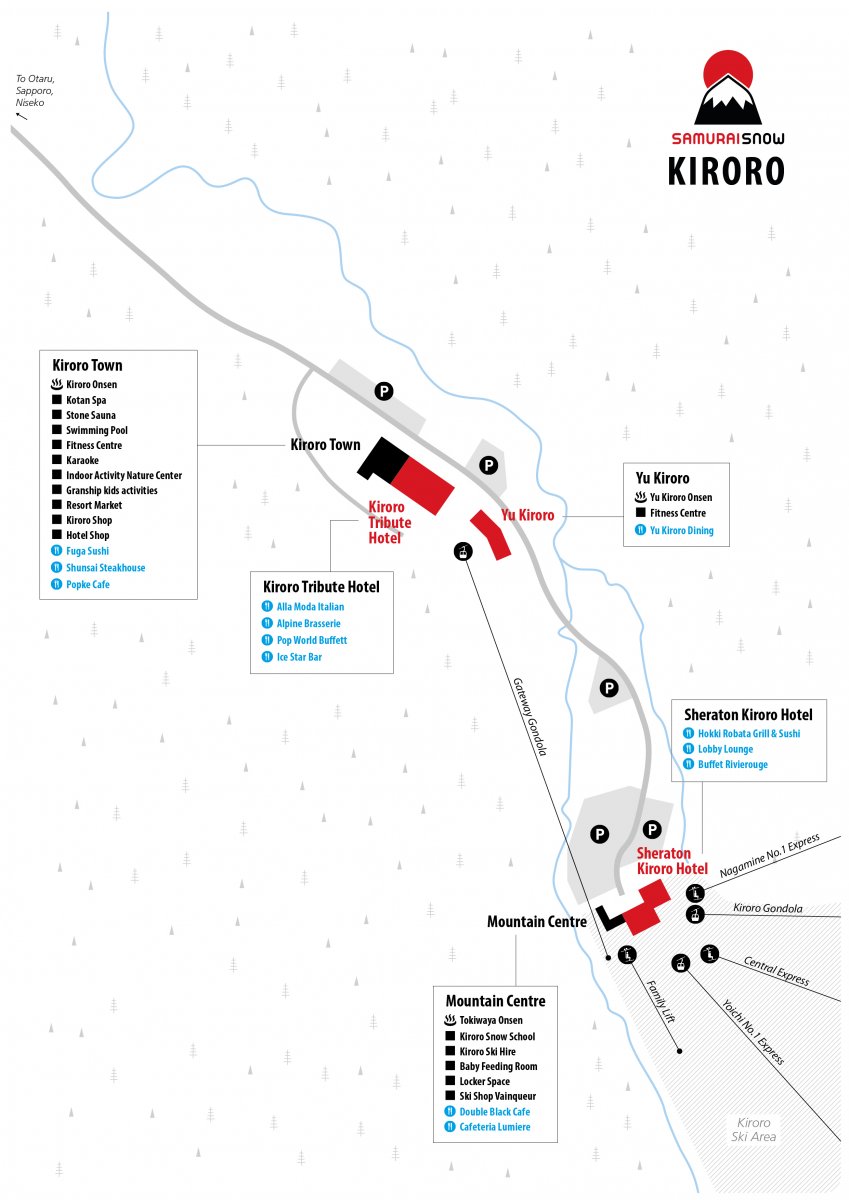 Kiroro Village Map