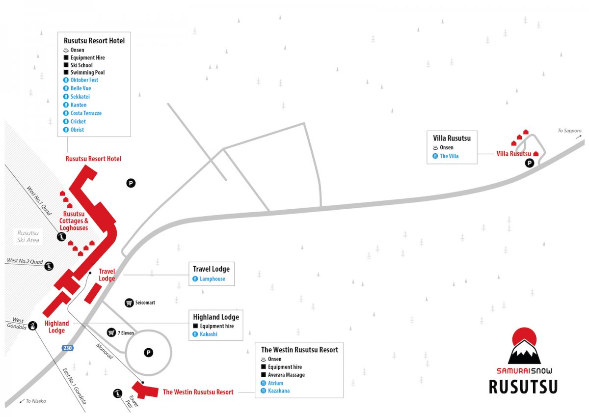 Rusutsu Resort Map