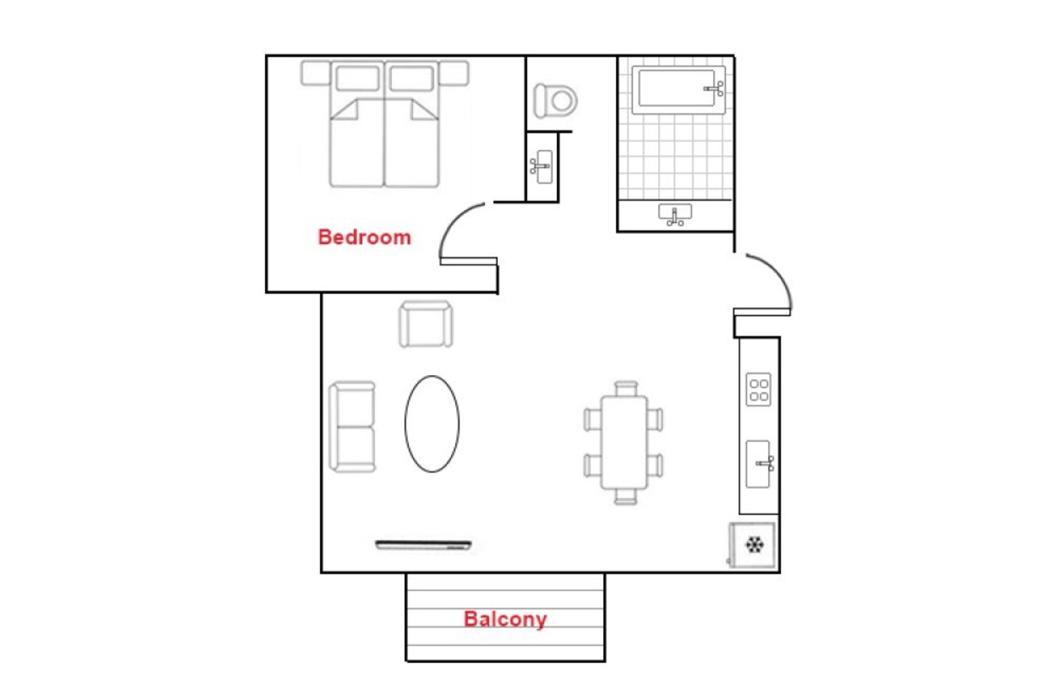 Powder Tracks - 1 Bedroom Apartment with Bathtub (Ground Floor) image 1