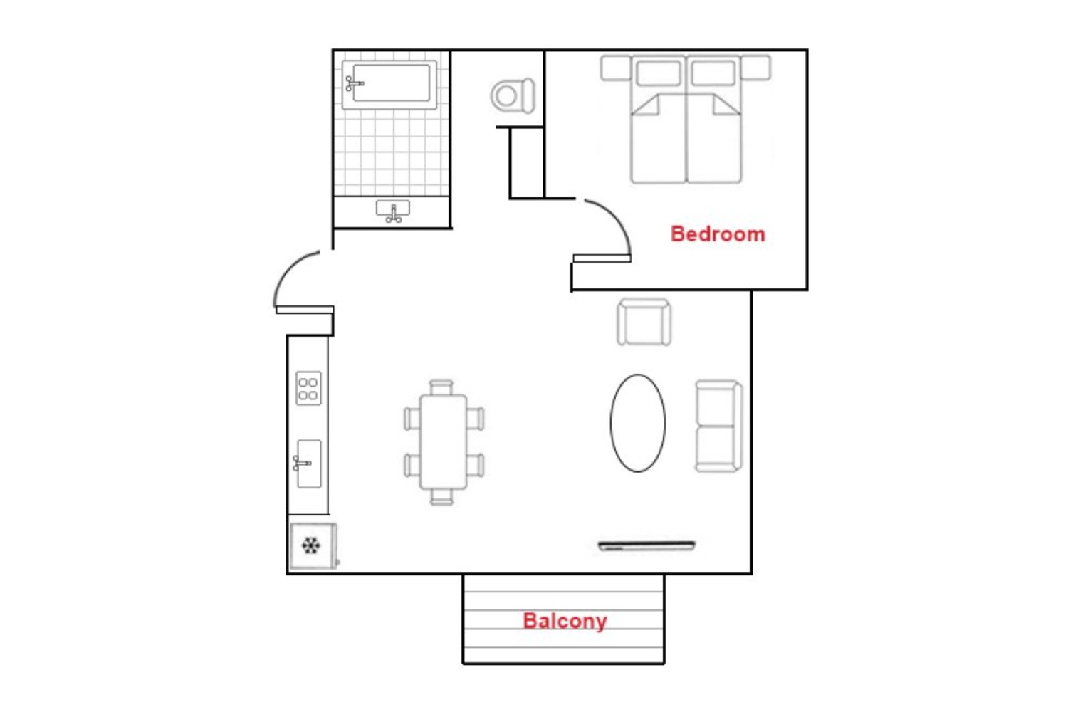 Powder Tracks - 1 Bedroom Apartment with Bathtub (Ground Floor) image 2