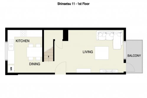 Shinsetsu #11 - 2 Bedroom / 1 Bathroom Apartment image 1