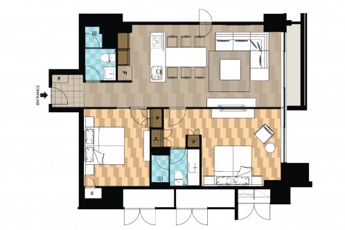 Chatrium Niseko - 2 Bedroom Apartment - Ski Hill Views