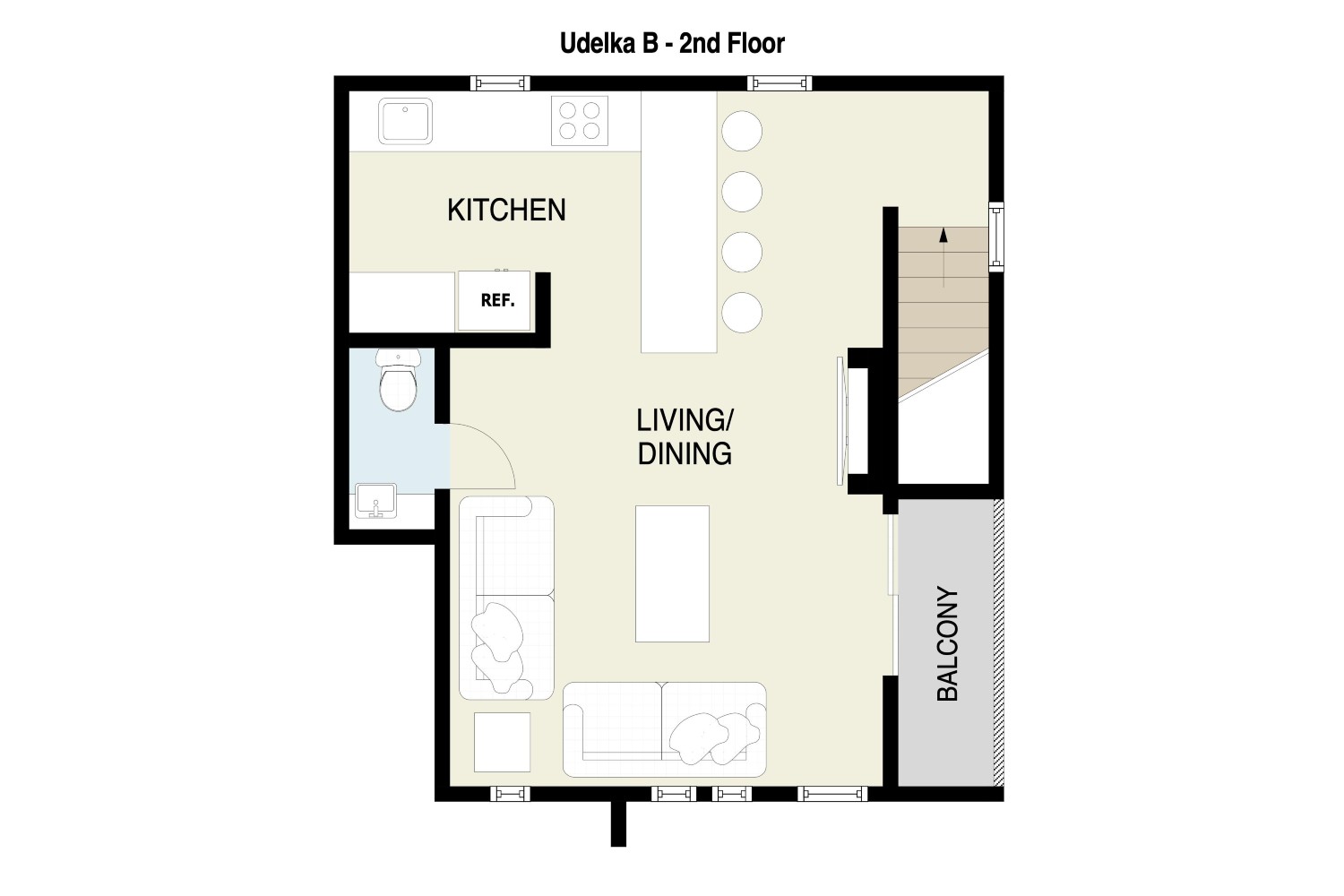 Udelka B - 1 Bedroom Apartment image 2